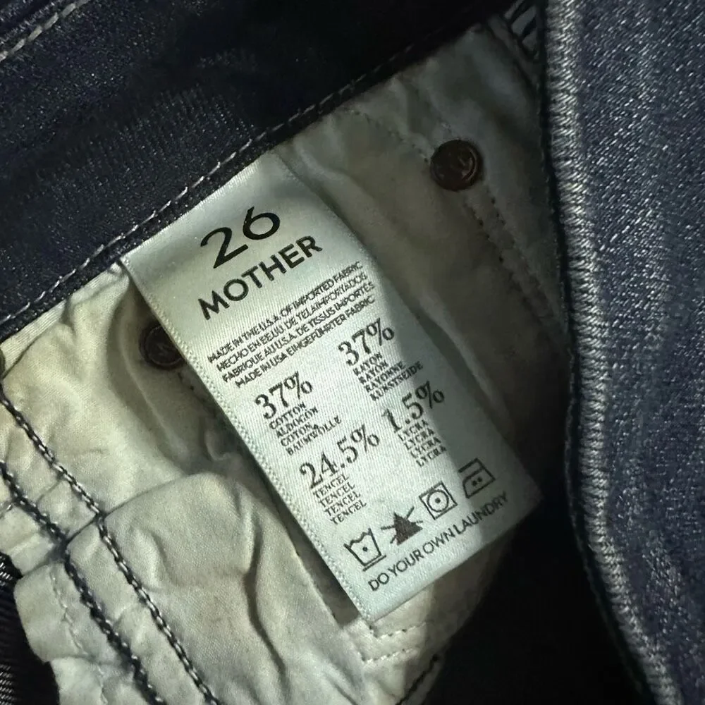 Mother the looker jeans aka goddess 26 dark wash